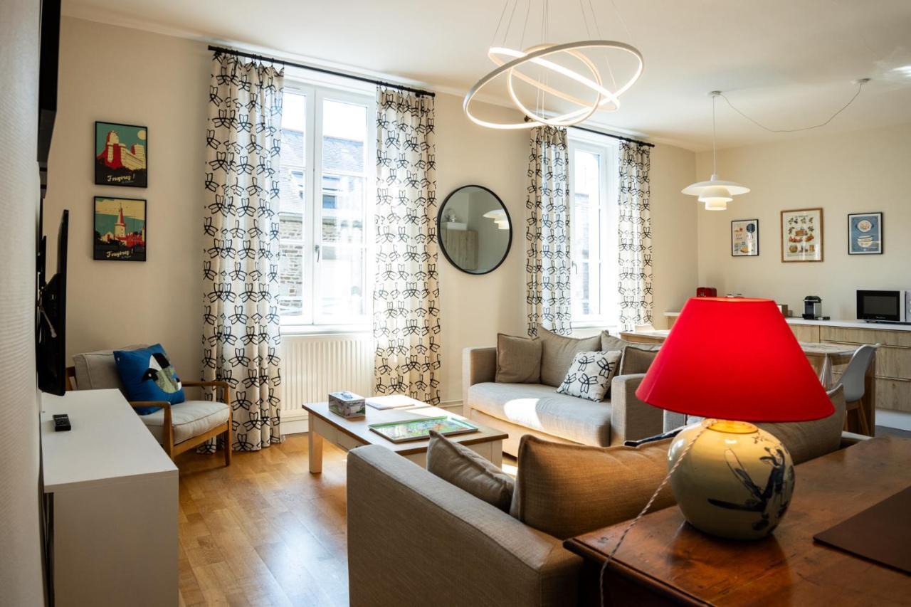 Bel Appartement, Bien Equipe Et Confortable Dans Le Centre Historique Fougères Екстериор снимка